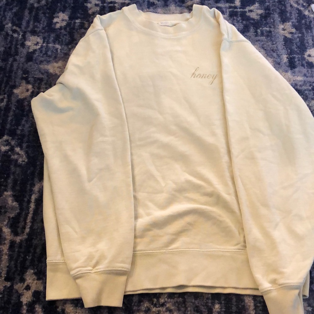 Yellow brandy Melville crew neck